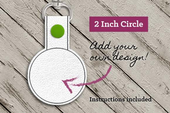 Blank Circle ITH Key Fob