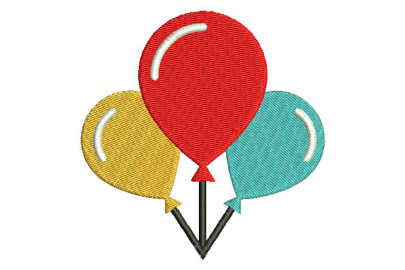 Colored Balloons for Birthdays