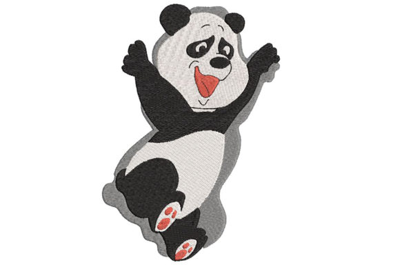 Cute Panda: A Playful Holiday Embroidery Staple
