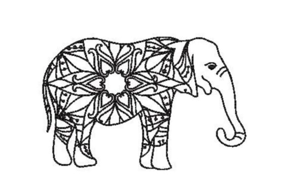 Elephant in Mandala Style