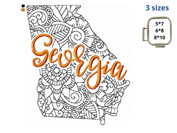 Georgia State Embroidery Design Review