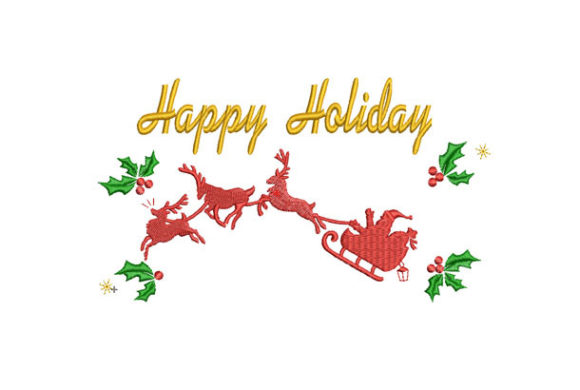 Happy Holidays Santa Embroidery Review