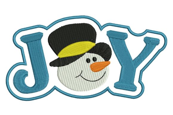 Joy Snowman: A Craft Fair-Ready Christmas Embroidery Design