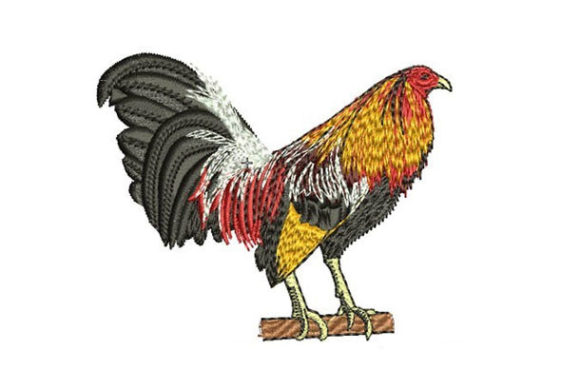 Majestic Rooster: A Thoughtful Embroidery Design for Meaningful Gifts