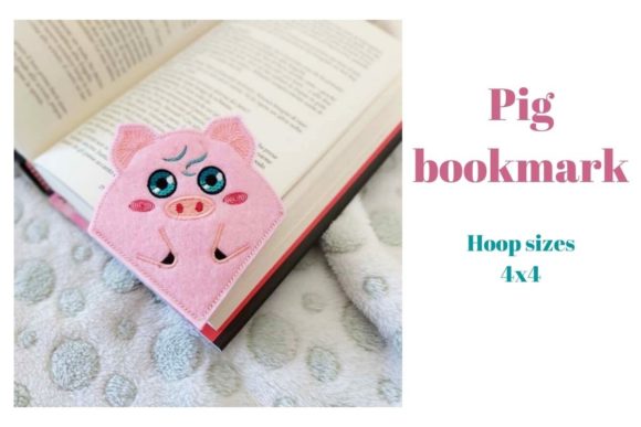 Pig Corner Bookmark Embroidery Design Review