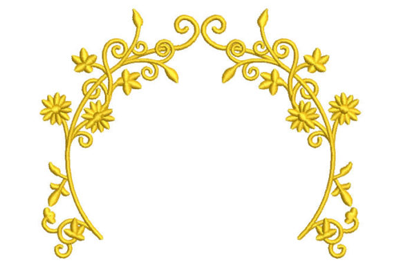 Religious Flowers Embroidery Design