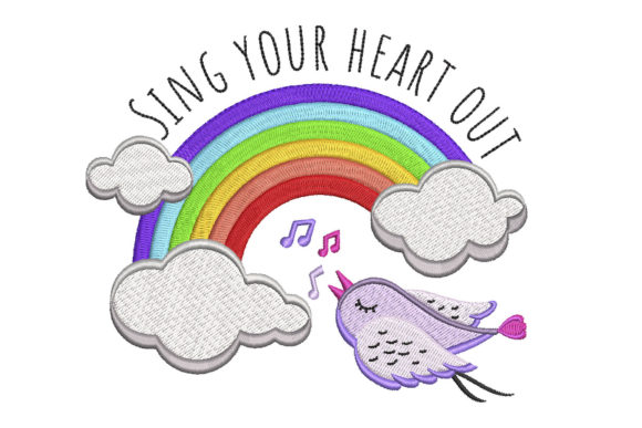 Sing Your Heart Out Rainbow Bird