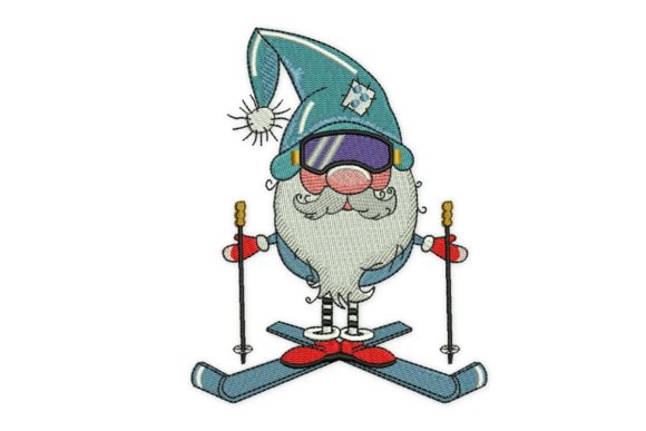 Skiing Christmas Gnome