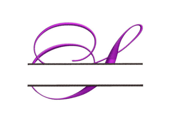 Split Monogram Font Letter S